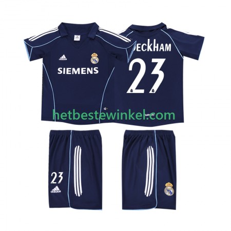 Real Madrid BECKHAM 23 2006 Voetbalshirts Retro Kind Uit 2005
